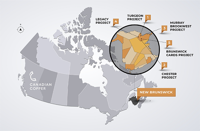 Canadian Copper map design